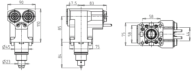 DOOSAN - BMT45 - Angetriebenen Werkzeughalter radial doppelt                                                                                                      
