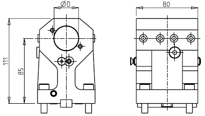 DOOSAN - BMT45 - Statisch Werkzeughalter Bohrhalter       
