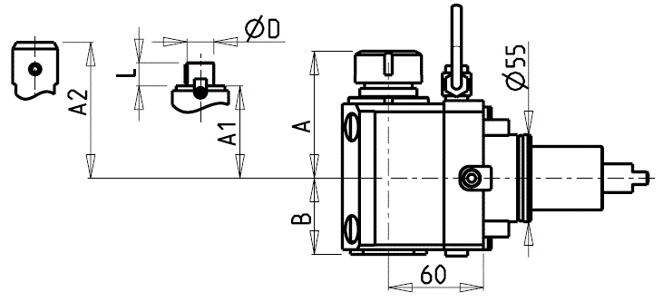 DOOSAN - BMT55 - Angetriebenen Werkzeughalter axial              
