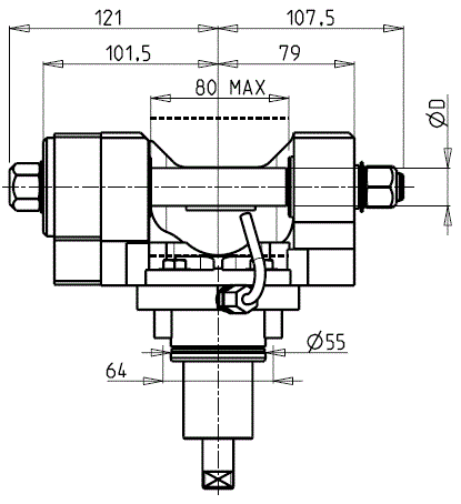 DOOSAN - BMT55 - Angetriebenen Werkzeughalter axial zum Zahnradwälzfräsen                                                                                
