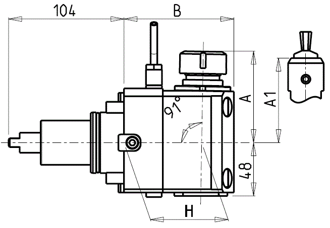 DOOSAN - BMT55 - Angetriebenen Werkzeughalter axial für Innenpolygonbearbeitung                                                                       
