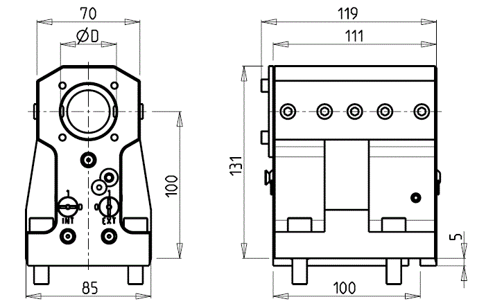 DOOSAN - BMT55 - Statisch Werkzeughalter Bohrhalter         
