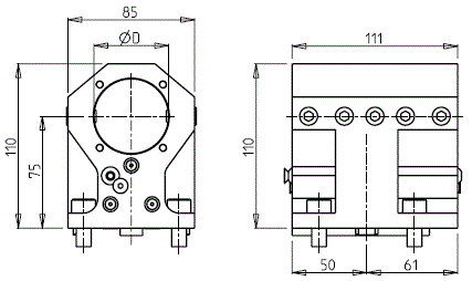 DOOSAN - BMT55 - Statisch Werkzeughalter Bohrhalter        
