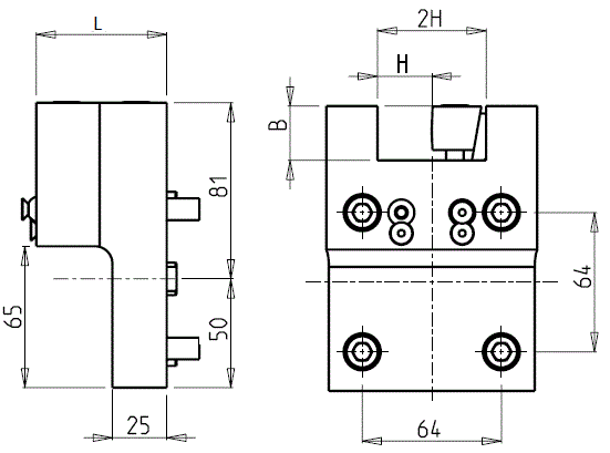DOOSAN - BMT55 - Statisch Werkzeughalter radial 

