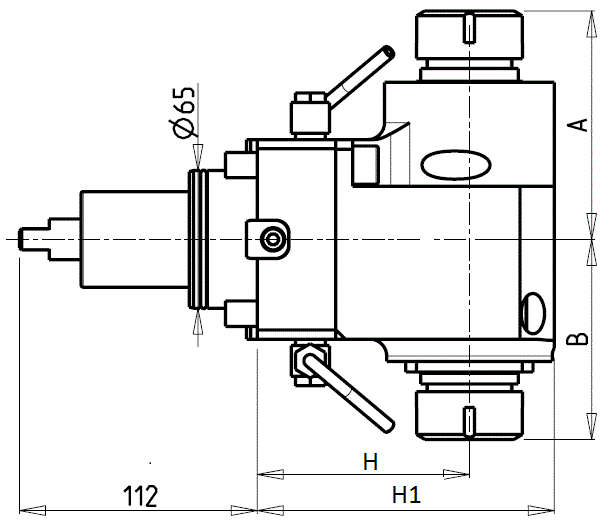 DOOSAN - BMT65 - Angetriebenen Werkzeughalter axial beidseitig