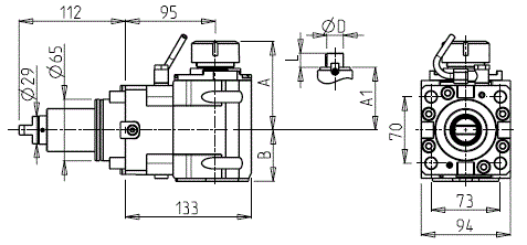 DOOSAN - BMT65 - Angetriebenen Werkzeughalter axial