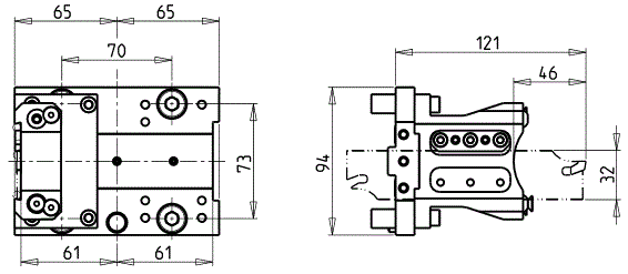DOOSAN - BMT65 - Statisch Werkzeughalter Abstechhalter