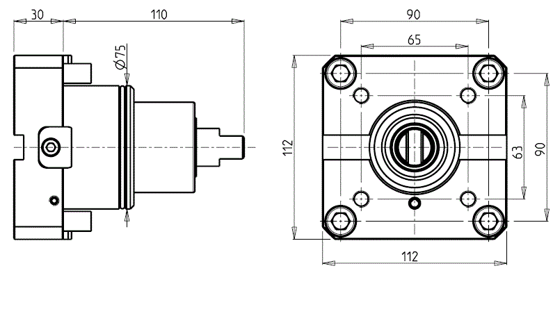 DOOSAN - BMT75 - Statisch Werkzeughalter Adapter für Halter BIGLIA