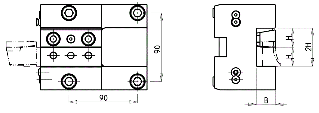 DOOSAN - BMT75 - Statisch Werkzeughalter axial