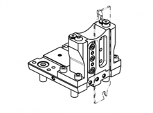 RADIAL BLADE HOLDER WITH INTERNAL COOLANT