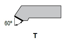 ISO Kennzeichnung von Drechselmessern - Einstellwinkel T