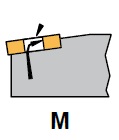 ISO Kennzeichnung von Drechselmessern - Plattenklemmung M