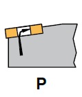 ISO Kennzeichnung von Drechselmessern - Plattenklemmung P